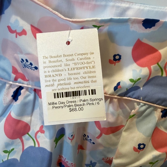 TBBC Millie Day Dress, Size 6, Palm Springs Peony - Picture 3 of 3